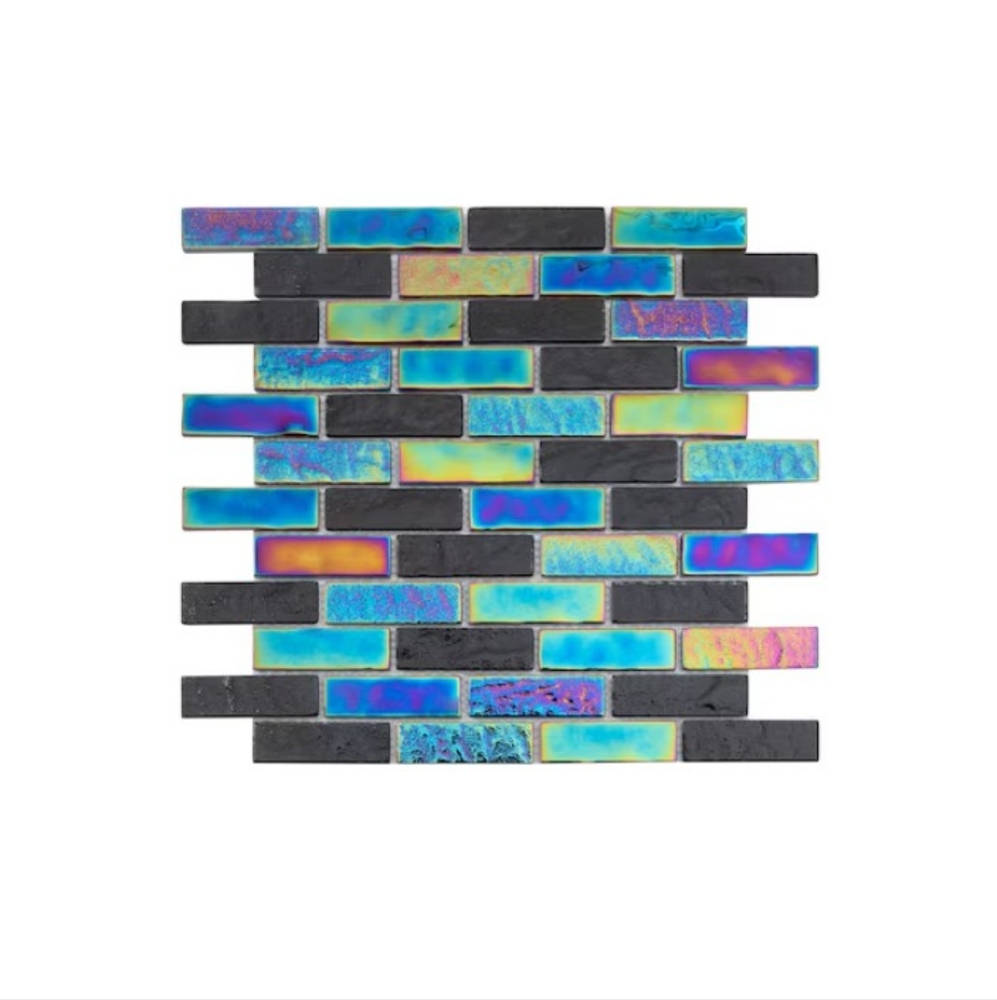 🔷5/$25 WS Tiles Swimming Pool Series Night Sky 12x12 Polish Glass Mosaic Sheet
